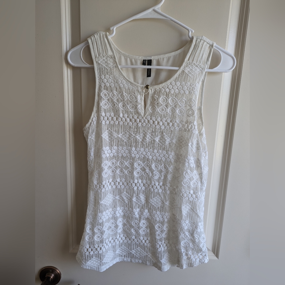 White Maurices tank top